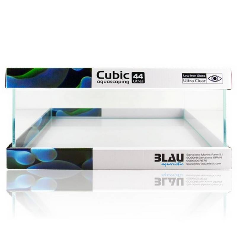 Acuario Cubic Aquascaping Shallow 44 Blau