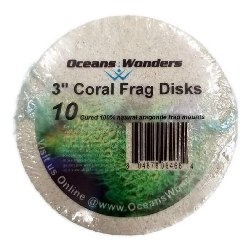 Agrocrete Coral Frag DISKS 2¨, 10 un. (ø 50 mm)