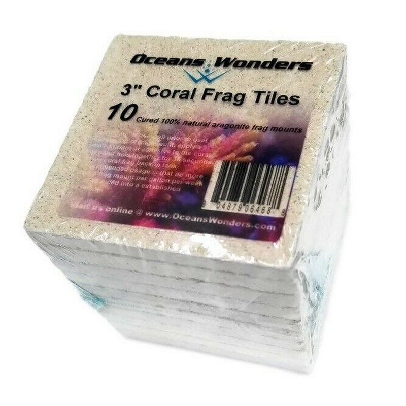 Agrocrete Coral Frag TILES 2¨, 10 un. (50 x 50 mm)