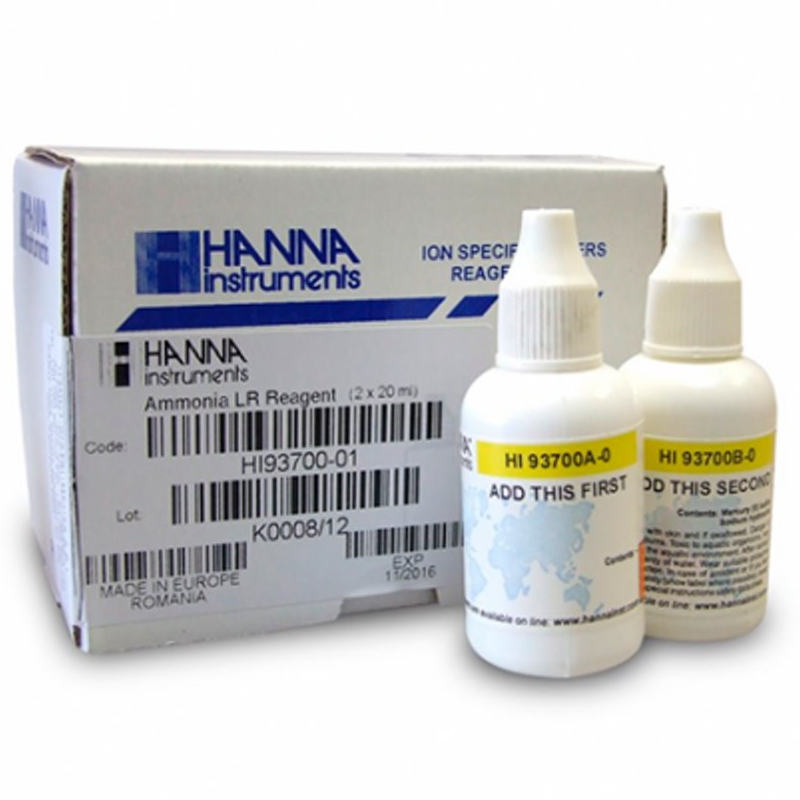 Recambio reactivo de Amoniaco Marino 25 test Hanna